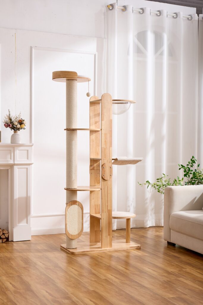 E01 / E02 Wooden Cat Trees, original product view 2