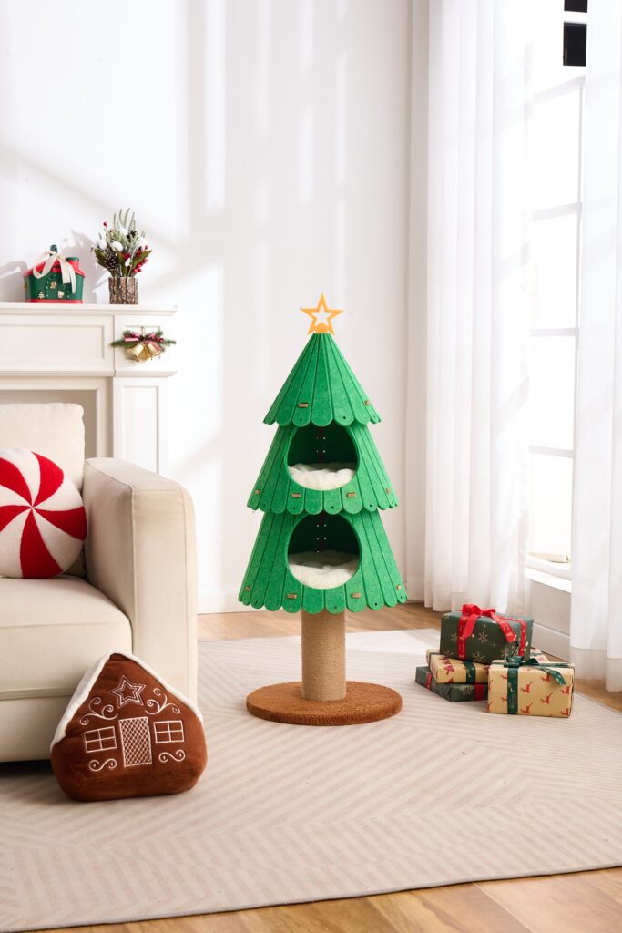 Christmas Tree Cat Tower, original product view 1