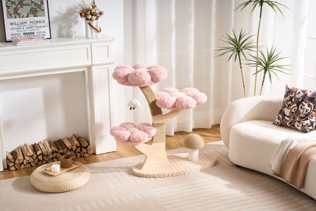 Flower & Mushroom Cat Tree, original product view 1