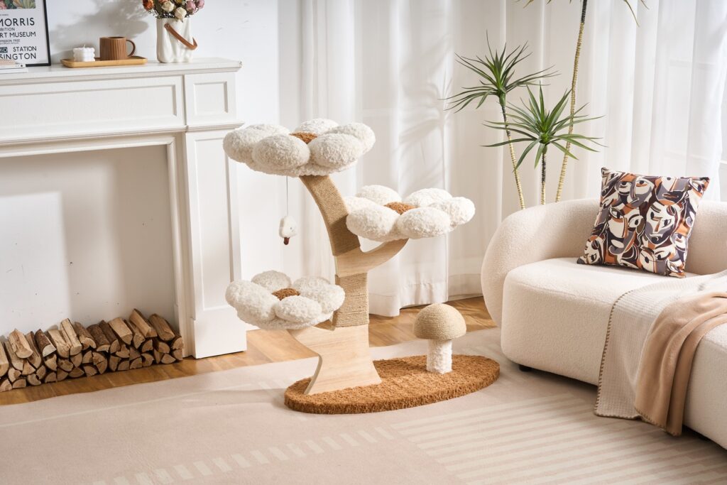 Flower & Mushroom Cat Tree, original product view 2