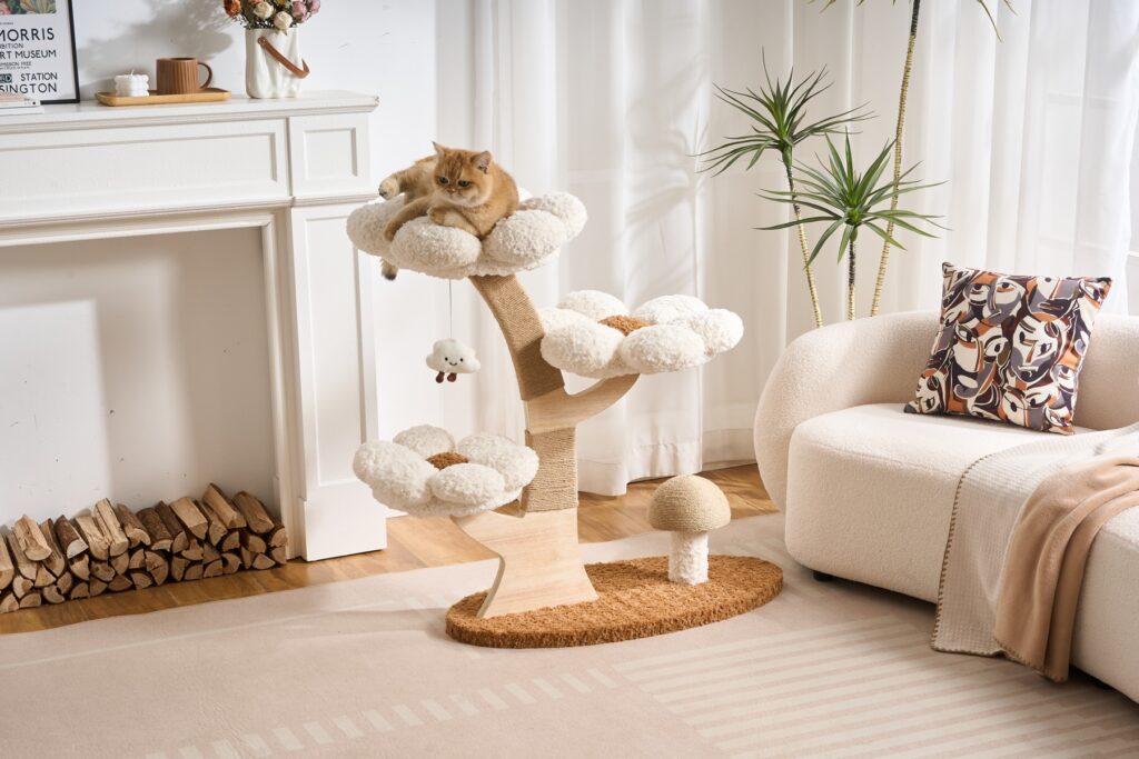Flower & Mushroom Cat Tree, original product view 3