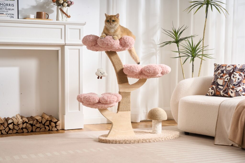 Flower & Mushroom Cat Tree, original product view 4