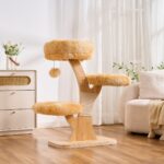 Plush Flower Cat Tree, original product view 2