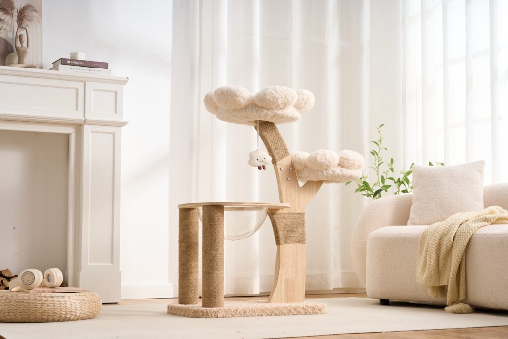 Flower Cat Tree with Bubble Perch, original product view 1