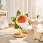 Orange Flower Cat Tree, original product view 2