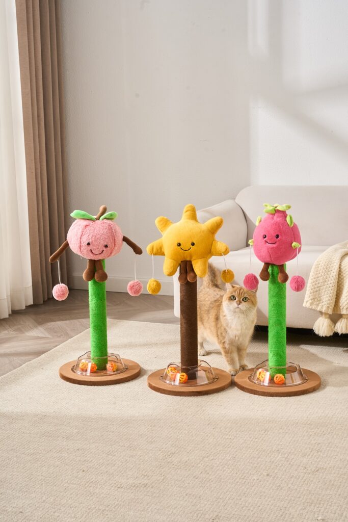 Fruit & Star Scratching Posts, original product view 1