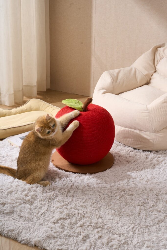 Apple Scratching Post, original product view 2