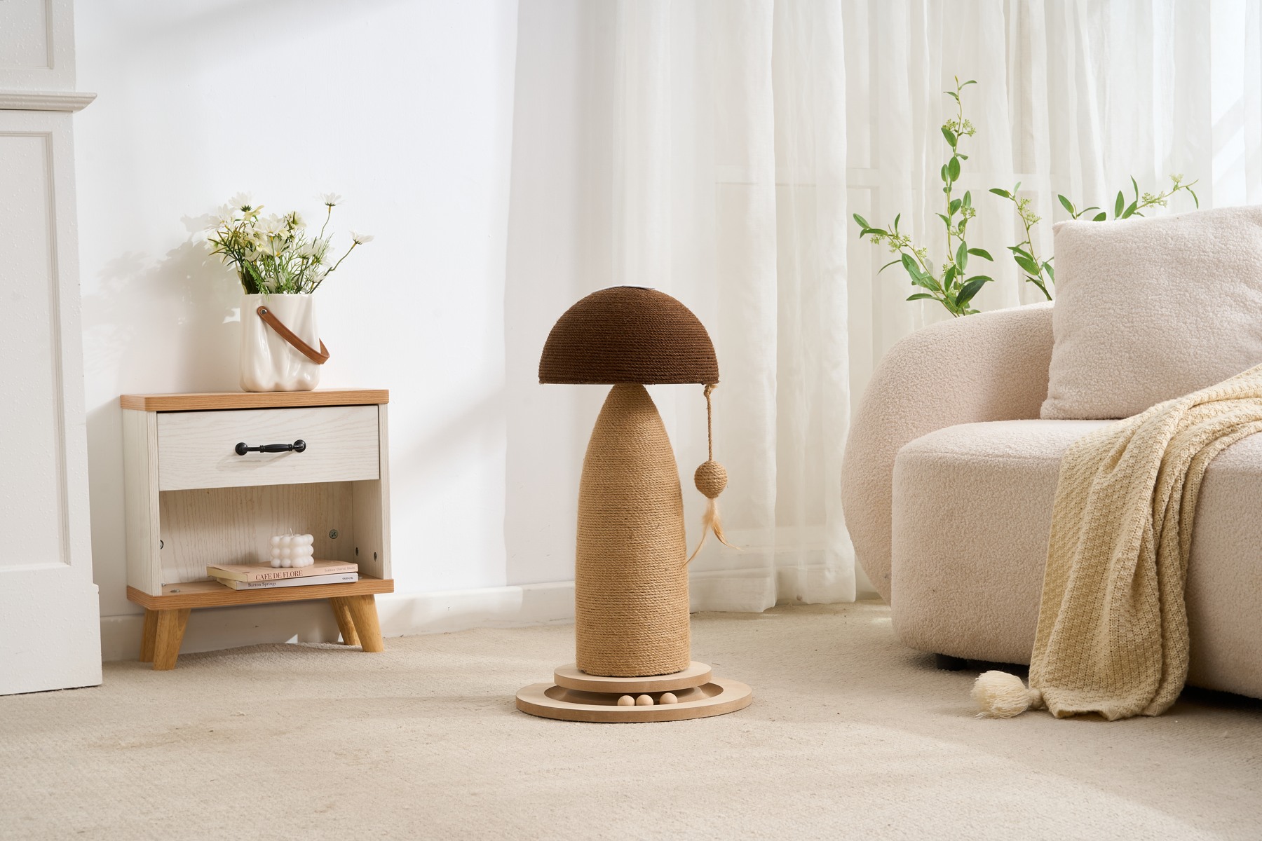 Mushroom Scratching Post