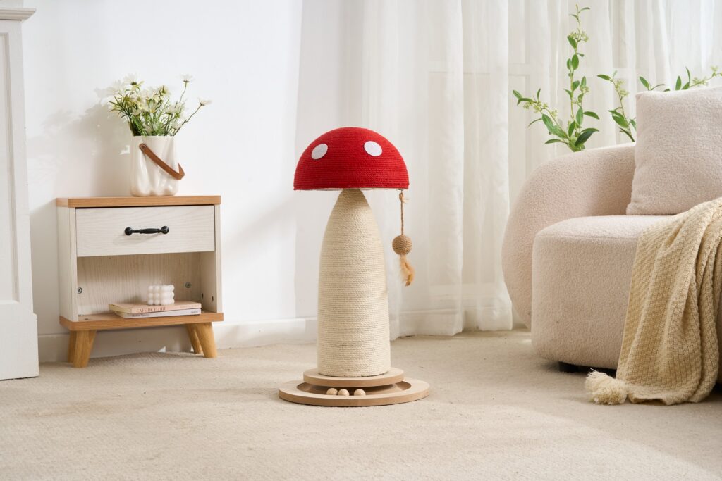 Mushroom Scratching Post, original product view 3