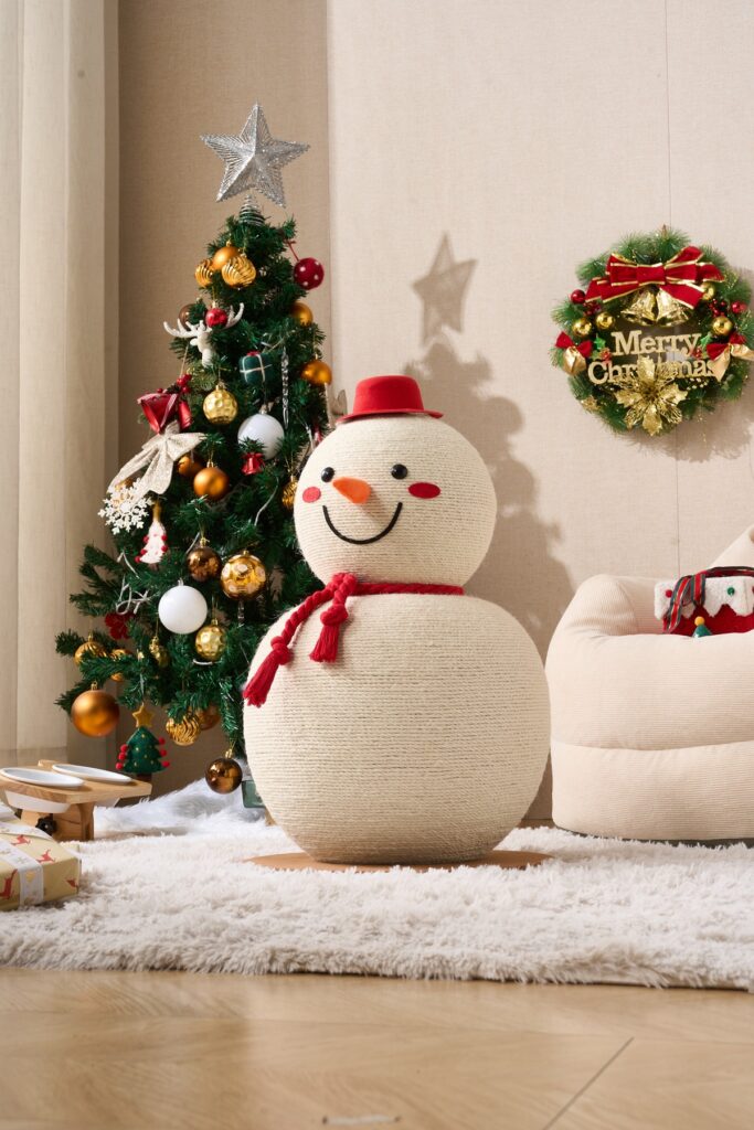 Snowman Scratching Post, original product view 1