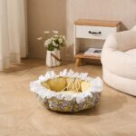 Ruffled Floral Cat Bed, original product view 4